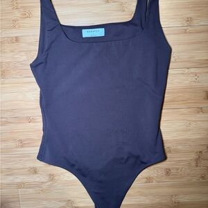 Aritzia Babaton Dark Brown Bodysuit